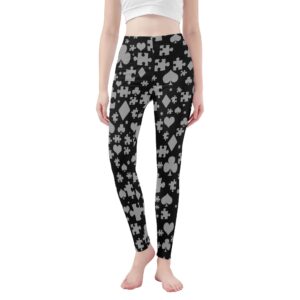 <span class="stc" style="color:#b0e2d7;">Leggings Yoga Pants</span><br>ヨガウェア レギンス<br><span class="stb">(マジックパズル : ブラック)</span>