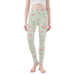 <span class="stc" style="color:#b0e2d7;">Leggings Yoga Pants</span><br>ヨガウェア レギンス<br><span class="stb">(ブーケ : ターコイズ)</span>