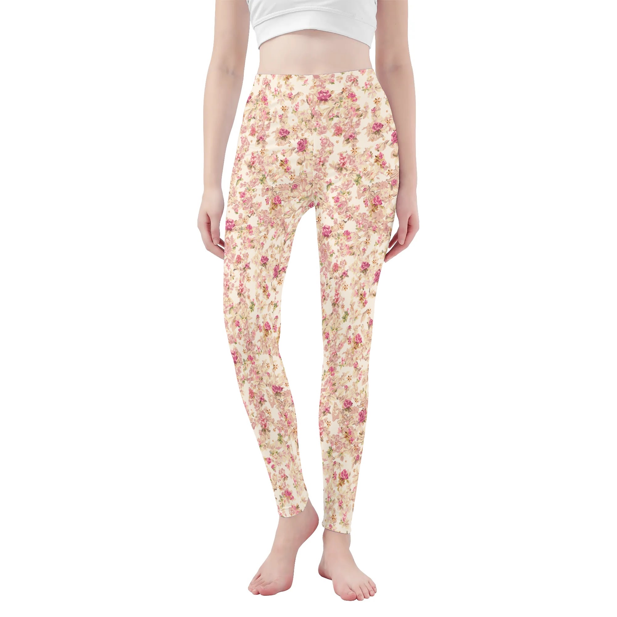 <span class="stc" style="color:#b0e2d7;">Leggings Yoga Pants</span><br>ヨガウェア レギンス<br><span class="stb">(ローズビッツ : ピンクベージュ)</span>