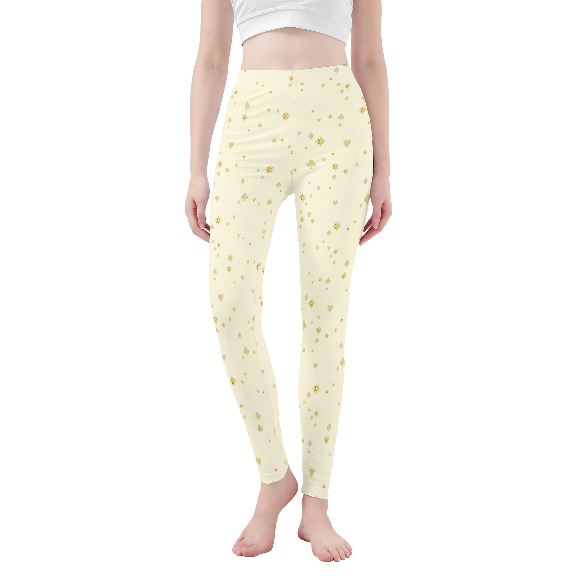 <span class="stc" style="color:#b0e2d7;">Leggings Yoga Pants</span><br>ヨガウェア レギンス<br><span class="stb">(マジックナイト : クリーム)</span>