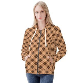 <span class="stc" style="color:#b0e2d7;">Zip Up Hoodie Jacket</span><br>ジップアップパーカー<br><span class="stb">(アーガイル : ブラウン2)</span>