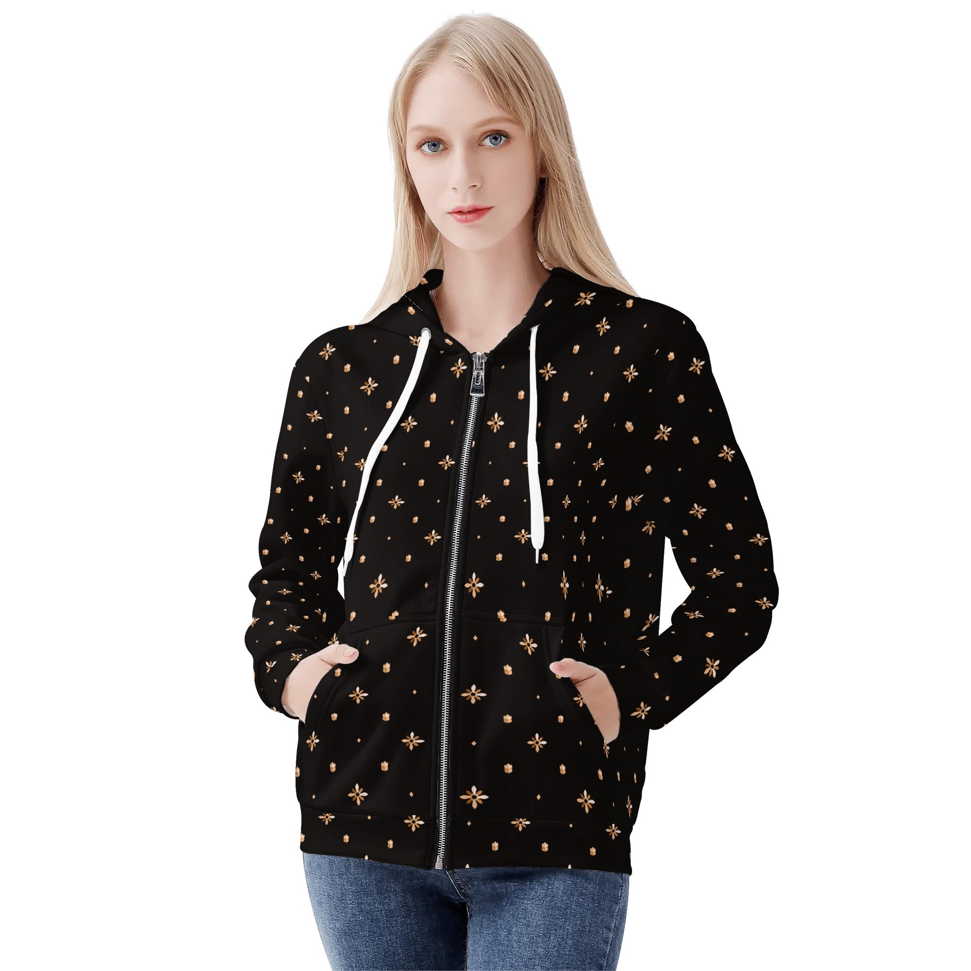 <span class="stc" style="color:#b0e2d7;">Zip Up Hoodie Jacket</span><br>ジップアップパーカー<br><span class="stb">(無限の星々)</span>