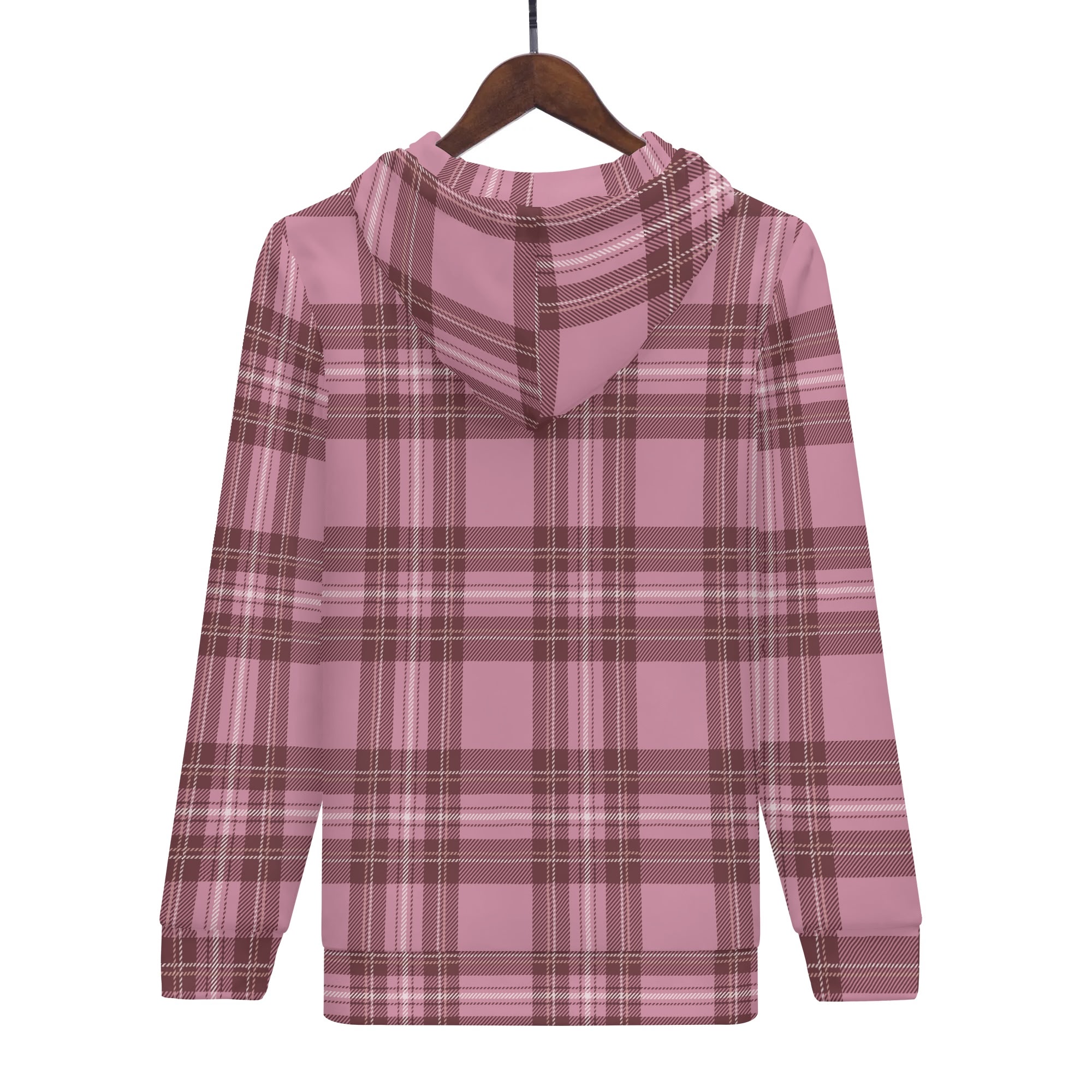 <span class="stc" style="color:#b0e2d7;">Zip Up Hoodie Jacket</span><br>ジップアップパーカー<br><span class="stb">(タータンチェック ; ピンク)</span> - 画像 (3)