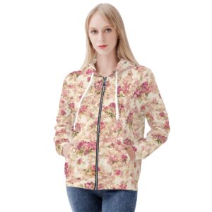 <span class="stc" style="color:#b0e2d7;">Zip Up Hoodie Jacket</span><br>ジップアップパーカー<br><span class="stb">(ブーケ : ピンクベージュ)</span>