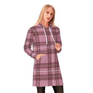 <span class="stc" style="color:#b0e2d7;">Long Hoodie</span><br>ロングパーカー<br><span class="stb">(タータンチェック : ピンク)</span>