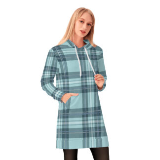 <span class="stc" style="color:#b0e2d7;">Long Hoodie</span><br>ロングパーカー<br><span class="stb">(タータンチェック : ブルー)</span>