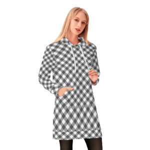 <span class="stc" style="color:#b0e2d7;">Long Hoodie</span><br>ロングパーカー<br><span class="stb">(ギンガムチェック : グレー)</span>