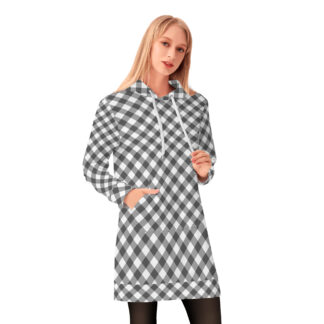 <span class="stc" style="color:#b0e2d7;">Long Hoodie</span><br>ロングパーカー<br><span class="stb">(ギンガムチェック : グレー)</span>