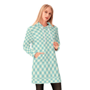 <span class="stc" style="color:#b0e2d7;">Long Hoodie</span><br>ロングパーカー<br><span class="stb">(ギンガムチェック : ターコイズクリーム)</span>