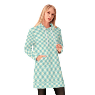 <span class="stc" style="color:#b0e2d7;">Long Hoodie</span><br>ロングパーカー<br><span class="stb">(ギンガムチェック : ターコイズクリーム)</span>
