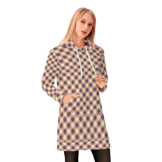 <span class="stc" style="color:#b0e2d7;">Long Hoodie</span><br>ロングパーカー<br><span class="stb">(ギンガムチェック : パープルブラウン)</span>