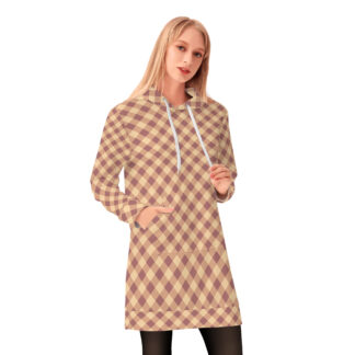 <span class="stc" style="color:#b0e2d7;">Long Hoodie</span><br>ロングパーカー<br><span class="stb">(ギンガムチェック : マロン)</span>