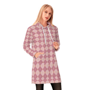 <span class="stc" style="color:#b0e2d7;">Long Hoodie</span><br>ロングパーカー<br><span class="stb">(ロイヤルチェック : ミックスベリー)</span>