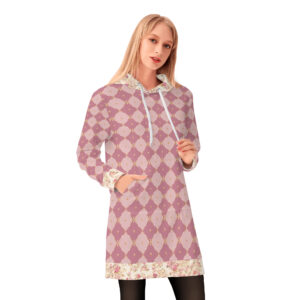 <span class="stc" style="color:#b0e2d7;">Long Hoodie</span><br>ロングパーカー<br><span class="stb">(ロイヤルチェック&ローズビッツ : ミックスベリー)</span>