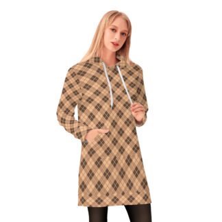 <span class="stc" style="color:#b0e2d7;">Long Hoodie</span><br>ロングパーカー<br><span class="stb">(アーガイル : ブラウン2)</span>