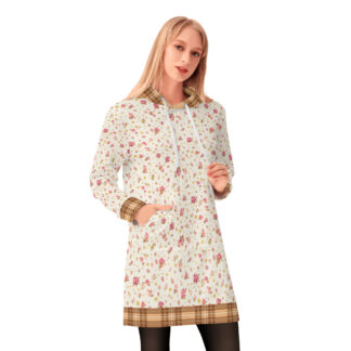 <span class="stc" style="color:#b0e2d7;">Long Hoodie</span><br>ロングパーカー<br><span class="stb">(ローズマジック&タータンチェック : ライトクリームオフホワイト)</span>