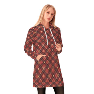 <span class="stc" style="color:#b0e2d7;">Long Hoodie</span><br>ロングパーカー<br><span class="stb">(アーガイル : レッド)</span>