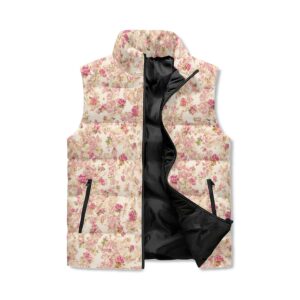 <span class="stc" style="color:#b0e2d7;">Puffer Vest</span><br>ダウンベスト<br><span class="stb">(ローズビッツ : ピンクベージュ)</span>
