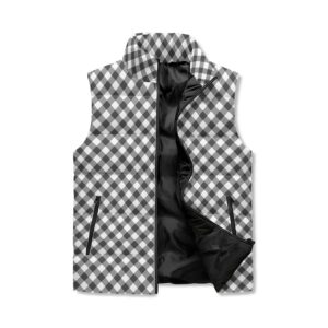 <span class="stc" style="color:#b0e2d7;">Puffer Vest</span><br>ダウンベスト<br><span class="stb">(ギンガムチェック : グレー)</span>