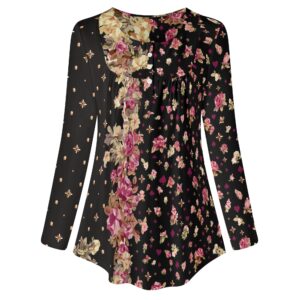 <span class="stc" style="color:#b0e2d7;">Long Sleeve Tunic</span><br>チュニック 長袖<br><span class="stb">(ローズマジックスター : ブラック)</span>