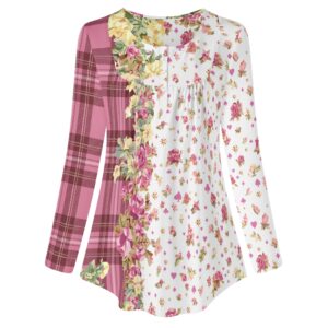 <span class="stc" style="color:#b0e2d7;">Long Sleeve Tunic</span><br>チュニック 長袖<br><span class="stb">(タータンローズマジック : ホワイト)</span>