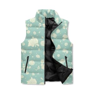 <span class="stc" style="color:#b0e2d7;">Puffer Vest</span><br>ダウンベスト<br><span class="stb">(グレースローズ : ターコイズ)</span>