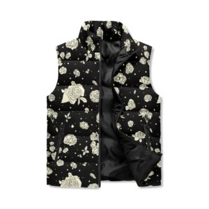 <span class="stc" style="color:#b0e2d7;">Puffer Vest</span><br>ダウンベスト<br><span class="stb">(グレースローズ : ブラック)</span>