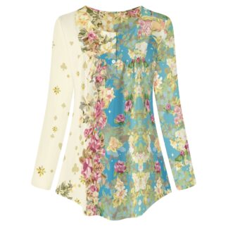 <span class="stc" style="color:#b0e2d7;">Long Sleeve Tunic</span><br>チュニック 長袖<br><span class="stb">(エンドレスストーリー : ブルー)</span>