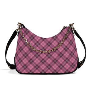<span class="stc" style="color:#b0e2d7;">Chain Shoulder Bag</span><br>チェーンショルダーバッグ<br><span class="stb">(アーガイル : ダークピンク)</span>