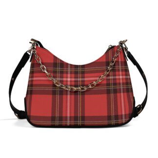 <span class="stc" style="color:#b0e2d7;">Chain Shoulder Bag</span><br>チェーンショルダーバッグ<br><span class="stb">(タータンチェック : レッド)</span>