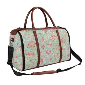 <span class="stc" style="color:#b0e2d7;">Foldable Leather Duffle Bag</span><br><span class="stf" style="font-size:16px;">折りたためて洋服ケースにもなる★</span><br>ダッフルバッグ<br><span class="stb">(ブーケ : ターコイズ)</span>