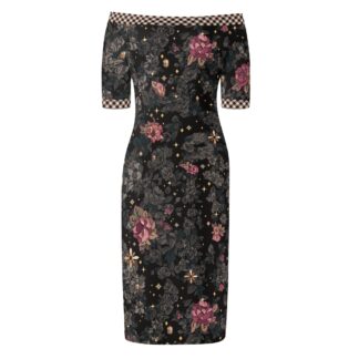 <span class="stc" style="color:#b0e2d7;">Off The Shoulder Pencil Dress</span><br>オフショルダー<br>6分袖 ペンシルドレス<br><span class="stb">(ローズナイト : ピンク 1)</span>