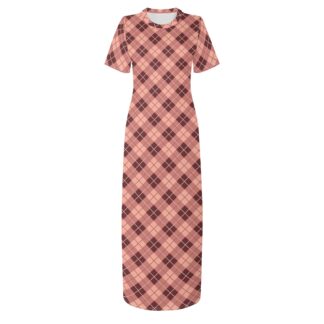<span class="stc" style="color:#b0e2d7;">T-shirt Long Dresses</span><br>マキシ丈<br>Tシャツワンピース<br><span class="stb">(アーガイル : ブラウンピンクベージュ)</span>